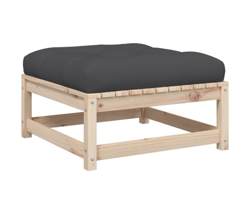 Set de sofás jardín 7 pzas con cojines madera maciza pino