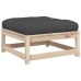 Set de sofás jardín 7 pzas con cojines madera maciza pino