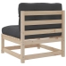 Set de sofás jardín 7 pzas con cojines madera maciza pino