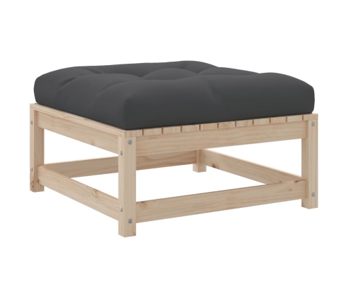 Set de sofás jardín 7 pzas con cojines madera maciza pino