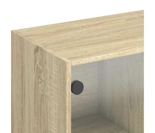 Aparador madera de ingeniería roble Sonoma 102x37x75,5 cm