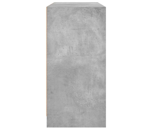 Aparador madera de ingeniería gris hormigón 102x37x75,5 cm