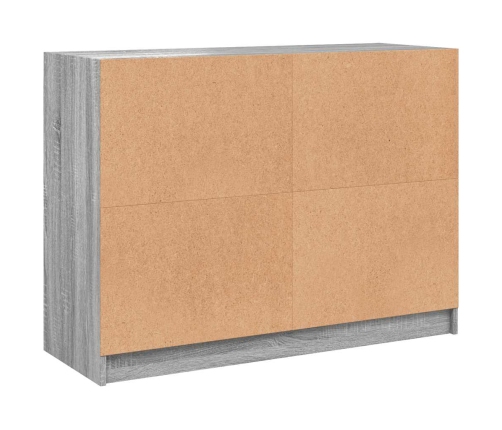 Aparador madera de ingeniería gris Sonoma 102x37x75,5 cm