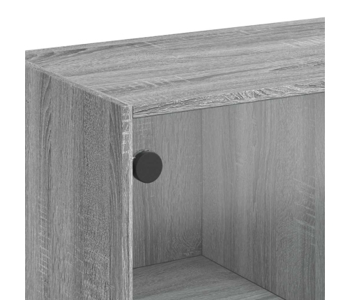 Aparador madera de ingeniería gris Sonoma 102x37x75,5 cm