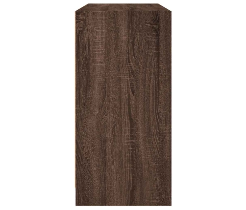 Aparador madera de ingeniería marrón roble 102x37x75,5 cm