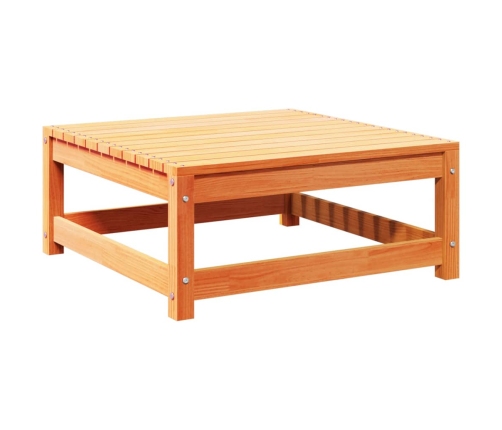 Juego de sofás de jardín 5 pzas madera maciza pino marrón cera
