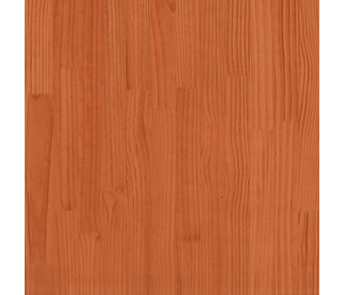 Juego de sofás de jardín 5 pzas madera maciza pino marrón cera