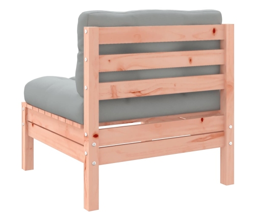 Set de sofás jardín 6 pzas con cojines madera abeto Douglas