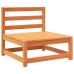 Juego de sofás de jardín 8 pzas madera maciza pino marrón cera