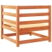 Juego de sofás de jardín 8 pzas madera maciza pino marrón cera