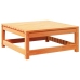 Juego de sofás de jardín 8 pzas madera maciza pino marrón cera