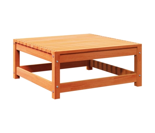 Set de sofás jardín 8 pzas con cojines madera pino marrón cera