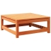 Set de sofás jardín 8 pzas con cojines madera pino marrón cera