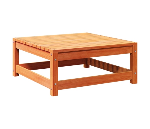 Set de sofás jardín 8 pzas con cojines madera pino marrón cera