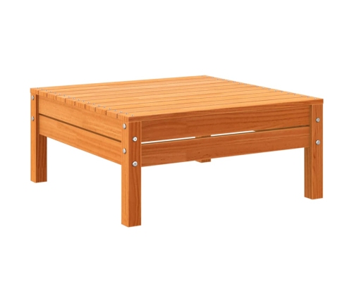 Set de sofás jardín 8 pzas con cojines madera pino marrón cera