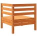 Set de sofás jardín 8 pzas con cojines madera pino marrón cera