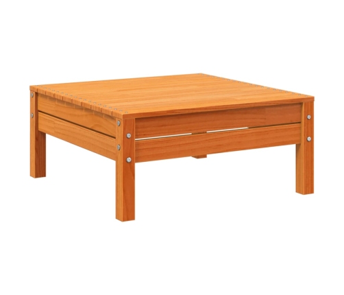 Set de sofás jardín 8 pzas con cojines madera pino marrón cera