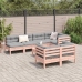 Set de sofás jardín 8 pzas con cojines madera de abeto Douglas