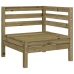 Set de sofás jardín 8 pzas con cojines madera pino impregnada