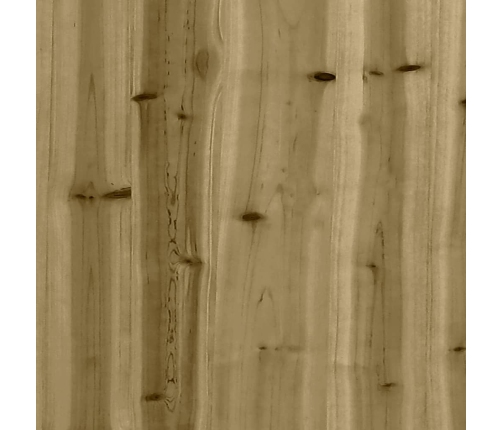 Set de sofás jardín 9 pzas con cojines madera pino impregnada