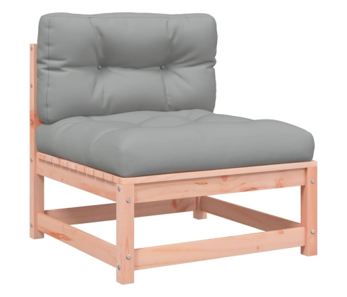 Set de sofás jardín 9 pzas con cojines madera de abeto Douglas