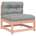 Set de sofás jardín 9 pzas con cojines madera de abeto Douglas