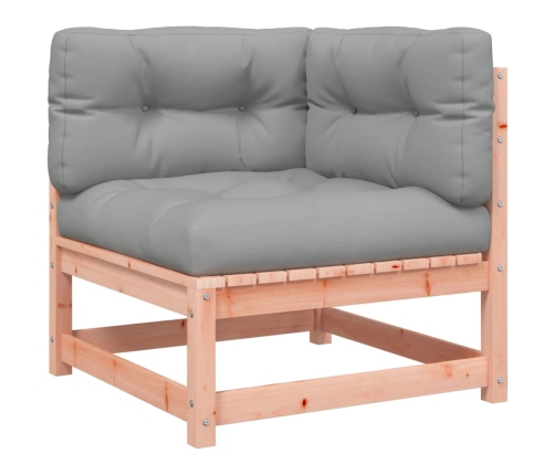 Set de sofás jardín 9 pzas con cojines madera de abeto Douglas