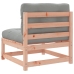 Set de sofás jardín 9 pzas con cojines madera de abeto Douglas