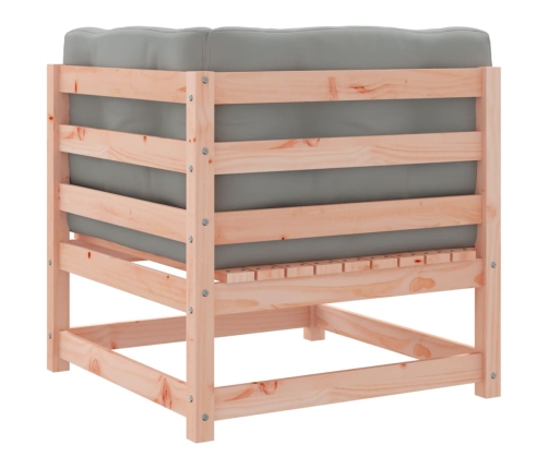 Set de sofás jardín 9 pzas con cojines madera de abeto Douglas