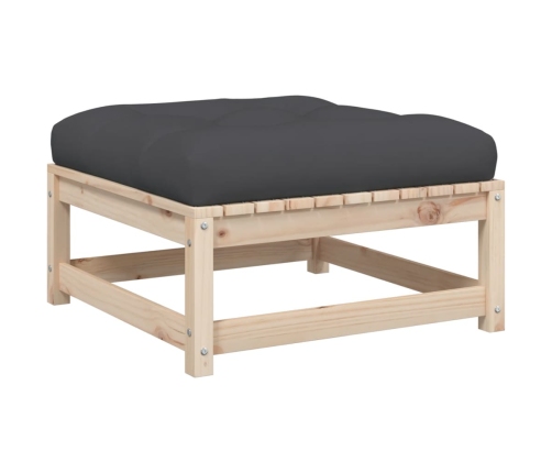 Juego de sofás de jardín 6 pzas con cojines madera maciza pino