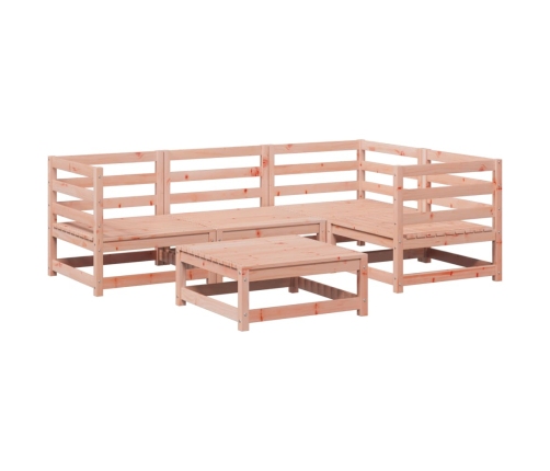Juego de sofás de jardín 5 pzas madera maciza de abeto Douglas