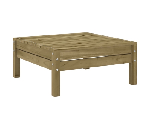 Set de sofás jardín 5 pzas con cojines madera pino impregnada