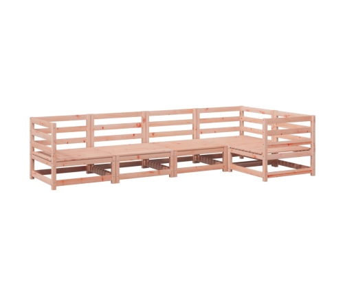 Juego de sofás de jardín 5 pzas madera maciza de abeto Douglas
