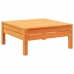 Set de sofás jardín 7 pzas con cojines madera pino marrón cera