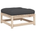 Set de sofás jardín 7 pzas con cojines madera maciza pino