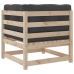 Set de sofás jardín 7 pzas con cojines madera maciza pino