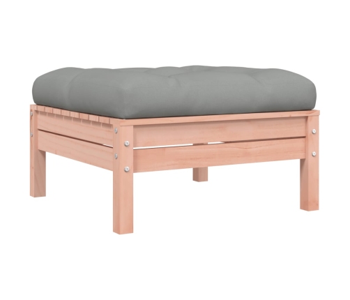 Set de sofás jardín 7 pzas con cojines madera abeto Douglas