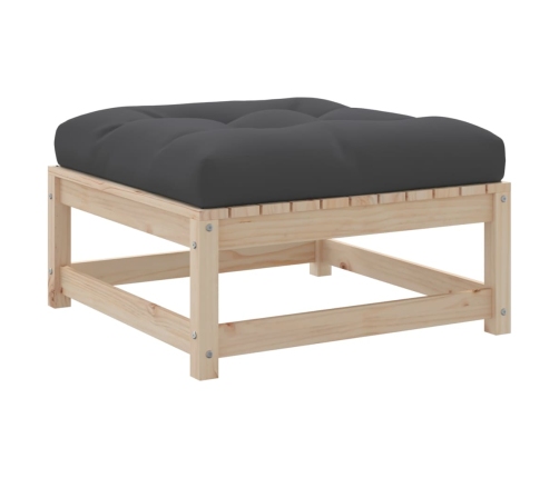 Juego de sofás de jardín 6 pzas con cojines madera maciza pino