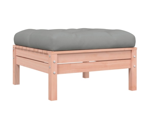 Set de sofás jardín 6 pzas con cojines madera abeto Douglas