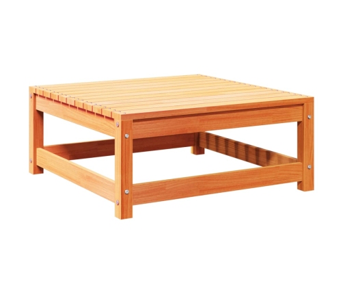 Set de sofás jardín 9 pzas con cojines madera pino marrón cera