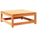 Set de sofás jardín 9 pzas con cojines madera pino marrón cera