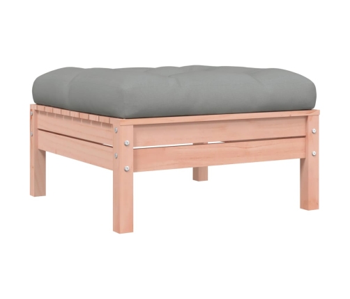 Set de sofás jardín 9 pzas con cojines madera de abeto Douglas