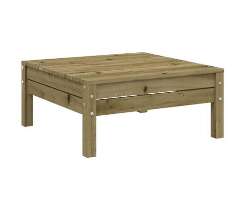 Set de sofás jardín 9 pzas con cojines madera pino impregnada