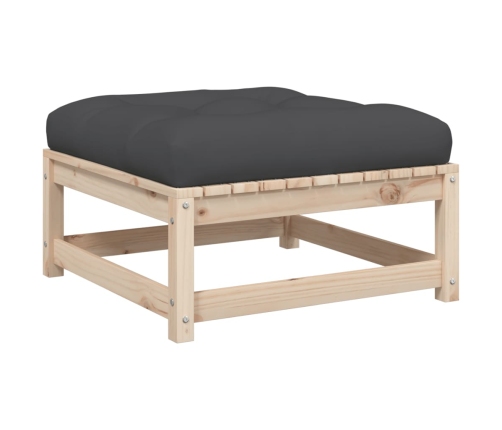Set de sofás de jardín 10 pzas con conjines madera maciza pino