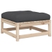 Set de sofás de jardín 10 pzas con conjines madera maciza pino