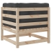 Set de sofás de jardín 10 pzas con conjines madera maciza pino