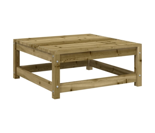 Set de sofás jardín 10 pzas con cojines madera pino impregnada