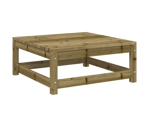 Set de sofás jardín 10 pzas con cojines madera pino impregnada