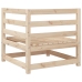 Juego de sofás de jardín 6 piezas madera maciza de pino