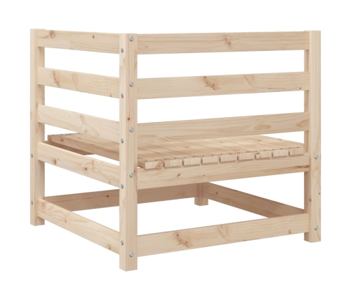 Juego de sofás de jardín 7 piezas madera maciza de pino